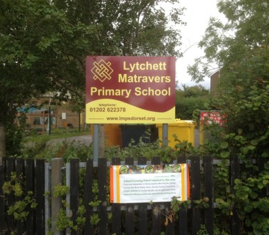 School Signage Lychett Matravers